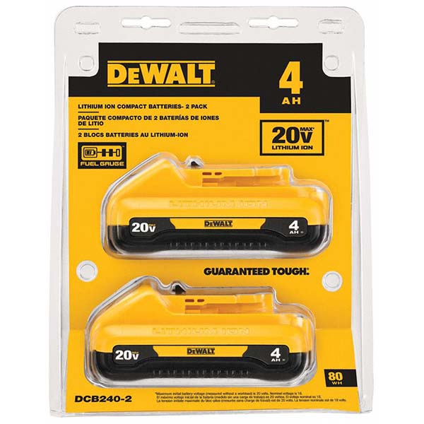 2 BATERIAS DCB240-2 PACK 20 VOLTS 4 A.H