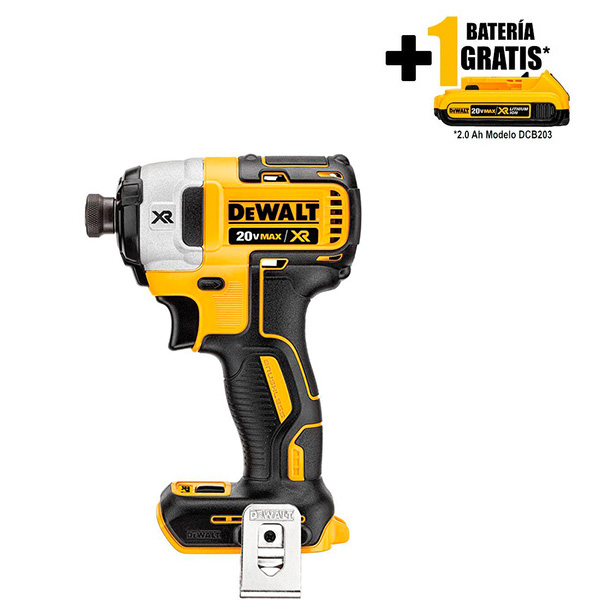 DCF887B SOLO HERRAMIENTA ATORNILLADOR INALAMBRICO DEWALT DE IMPACTO 1/4'' HEX 3 RANGO DE VELOCIDAD MODELO DCF887B