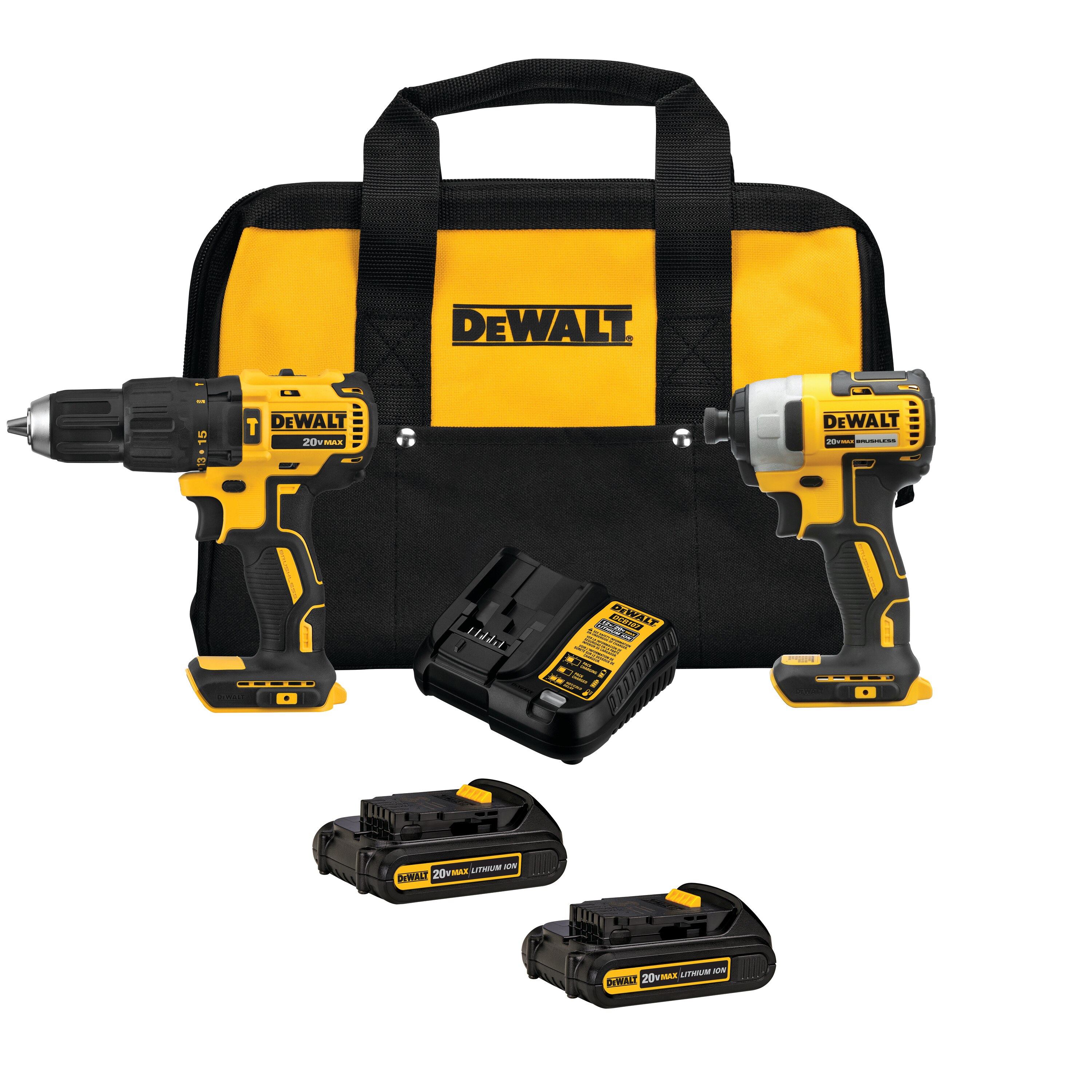DCK276D2-B3COMBO ROTOMARTILLO Y DESTORNILLADOR DE IMPACTO 20V