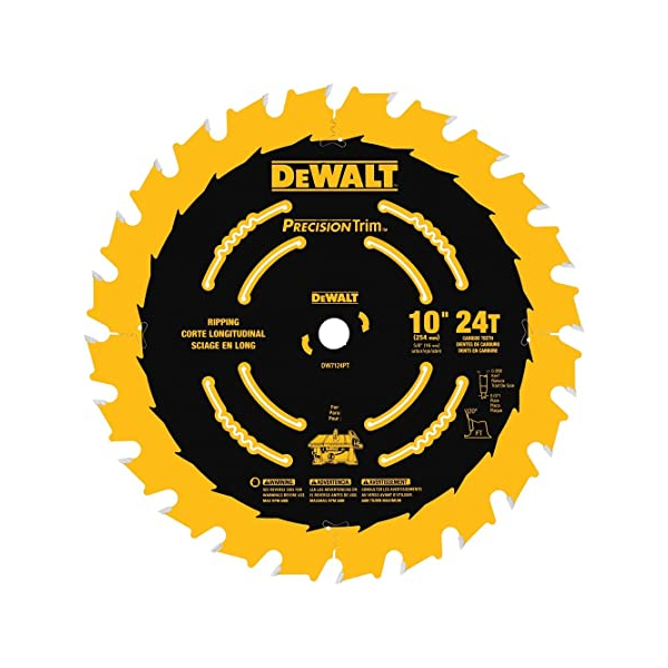 DW7124PT DISCO SIERRA 10''PRECISION 24 DIENTES FT DE CARBURO