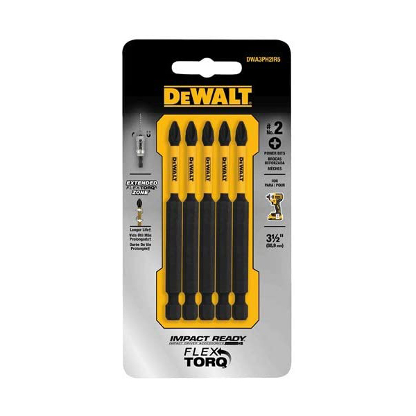 5 PUNTAS PHILLIPS IMPACT READY 2X3.5 DWA3PH2IR5-Z