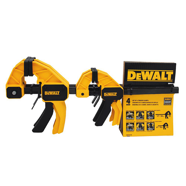 PAQUETE DEWALT 4 PRENSAS SARGENTO 12